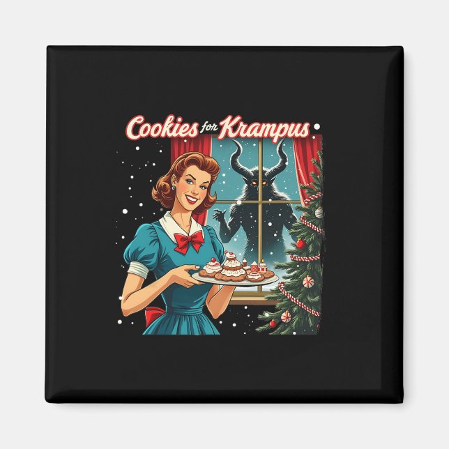 Imán Cookies Para Navidades Graciosos De Krampus Xmas K (Frente)