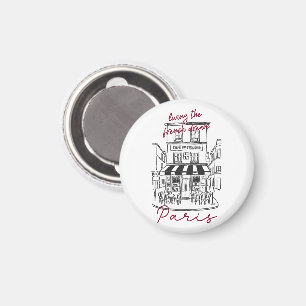 Imán Cool Café Parisino – Icónico Café Trotoir de París