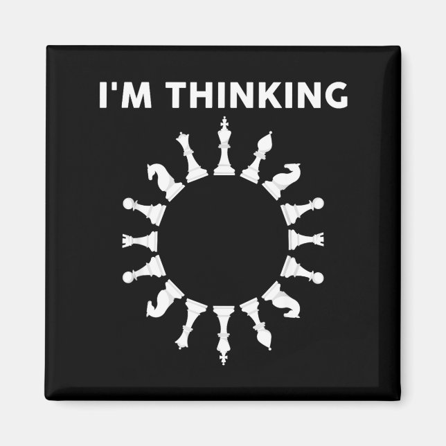 Imán Cool Chess Art For Men Women Kids Chess Player Che (Frente)