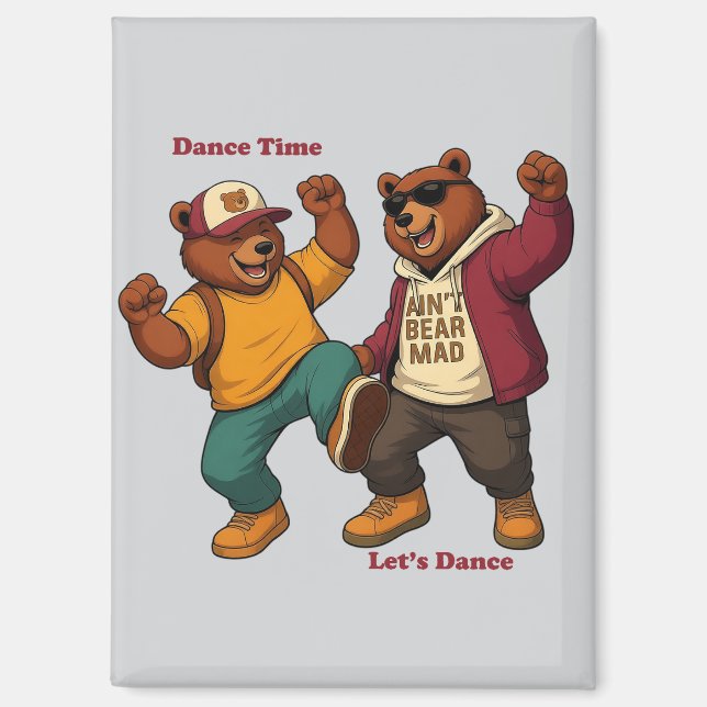 Imán Cool Dancing Bears (Anverso)