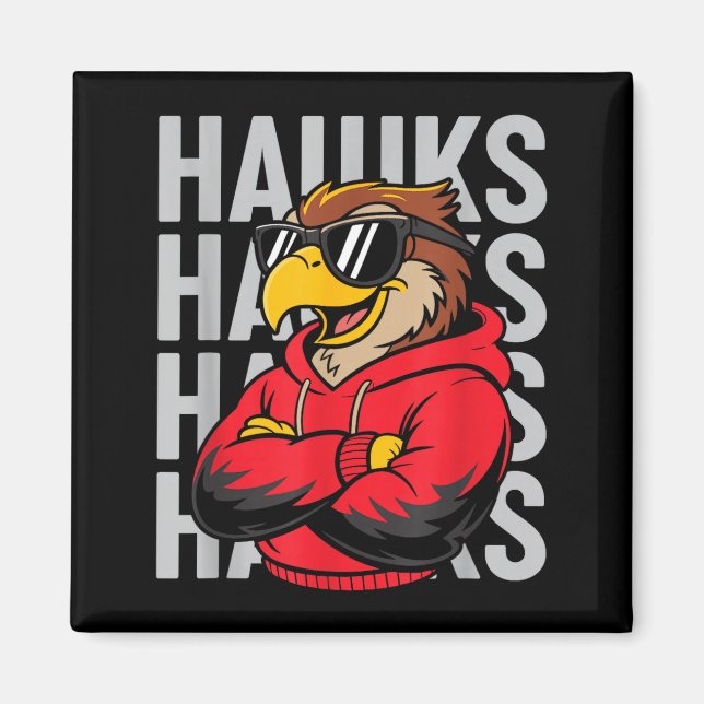 Imán Cool Hawk Gift For Men Women Boys Girls Kids  (Frente)