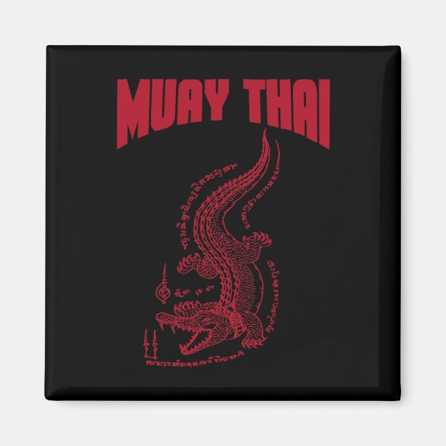 Imán Cool Muay Thai Kickboxing para hombres  (Frente)
