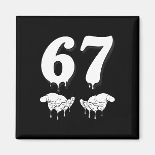 Imán Cool Six Seven 6 7 Meme Gen Alpha jerga de moda Di