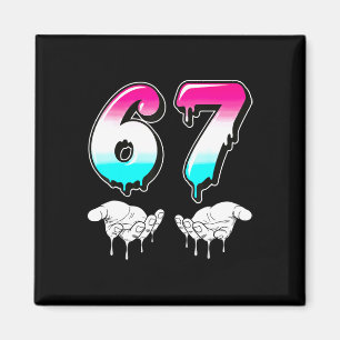 Imán Cool Six Seven 6 7 Meme Gen Alpha jerga disfraz Ma