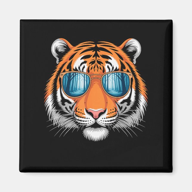 Imán Cool Tiger Costume For Men Women Kids Pattern Tige (Frente)