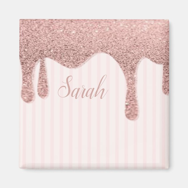 Imán Cool Trendy Pink Glitter  (Frente)