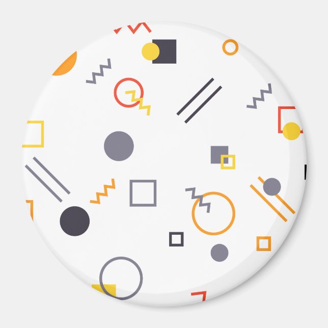 Imán Cool, unique, trendy, urban abstract illustration (Frente)