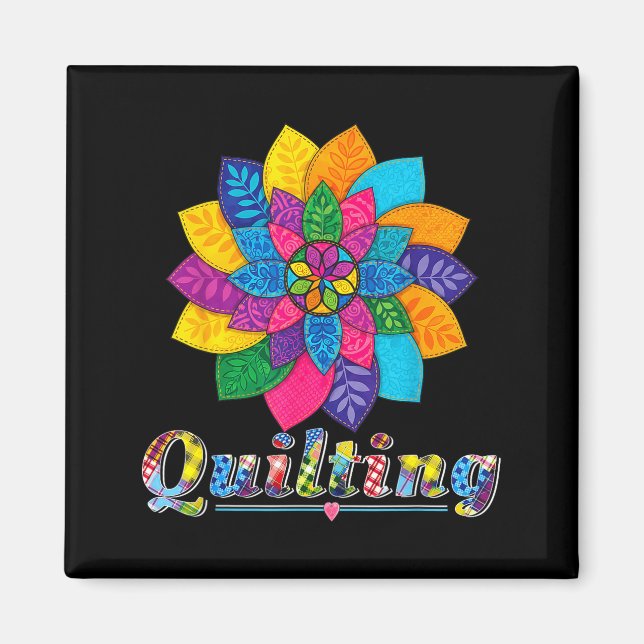 Imán Cool Women Quilting Sewing Love Quilt Patterns Qui (Frente)