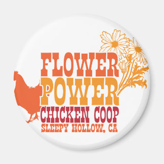Imán Coop de pollo con alimentación de flor