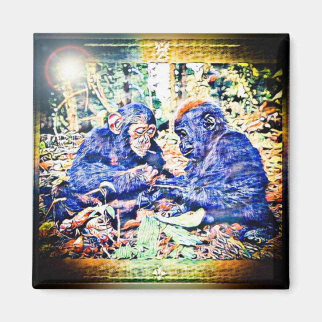 Imán Cooperación en Chimp y Gorila 01 (Frente)
