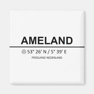 Imán Coordenadas de Ameland - Coordinación de Ameland