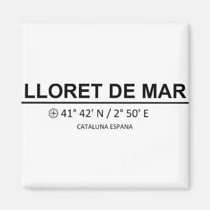 Imán Coordenadas de Lloret de Mar