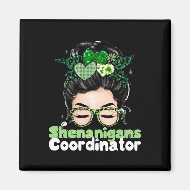 Imán Coordinadora de Shenanigans Día de los Patrocinado (Frente)