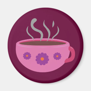 Imán Copa caliente de café