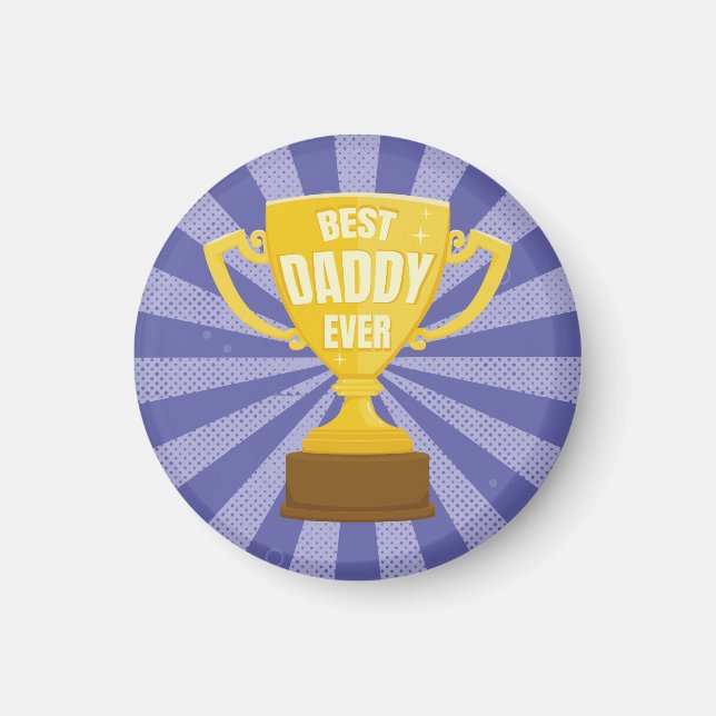 Imán Copa Guay del Día del Padre Retro (Frente)