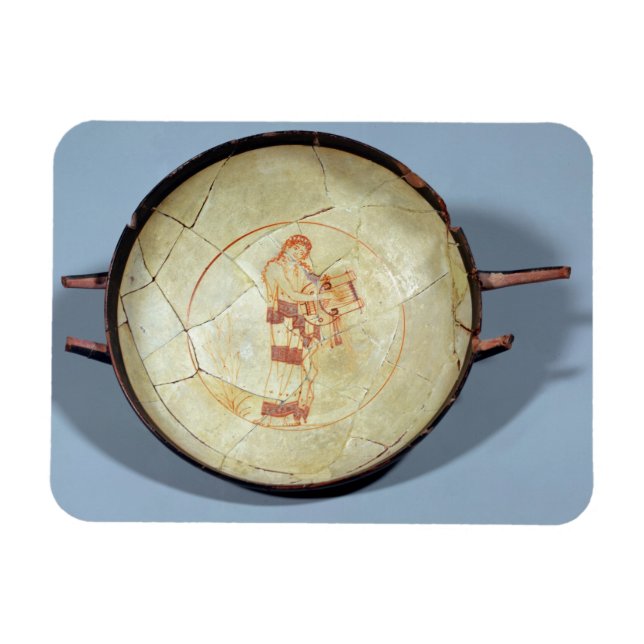 Imán Copa sin pie, Muse de pie jugando la lira, (Horizontal)