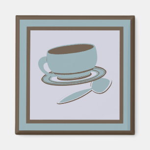 Imán Copa y cuchara de café