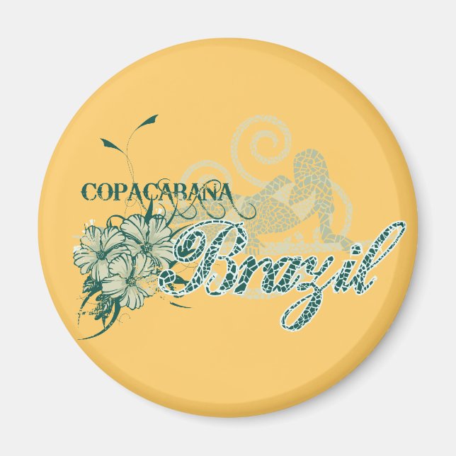 Imán Copacabana Brasil: camisetas y regalos (Frente)