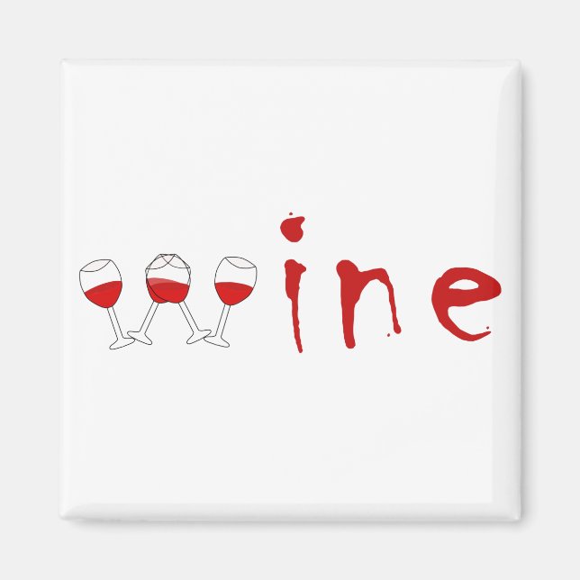 Imán Copas de vino (Frente)