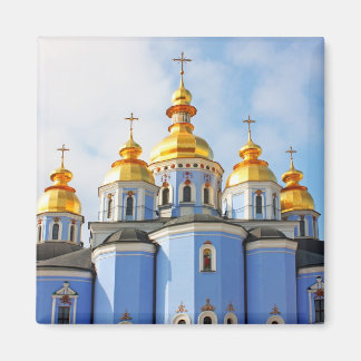 Imán Copas doradas de la catedral en Kiev