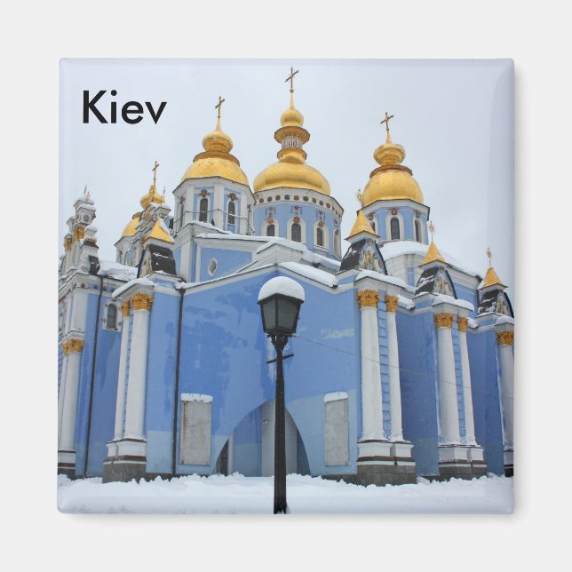 Imán Copas doradas de la catedral en Kiev tomadas en... (Frente)