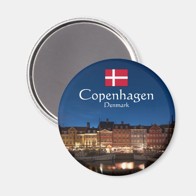 Imán Copenhague Dinamarca (Anverso/Reverso)