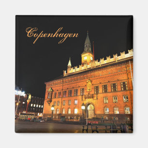 Imán Copenhague, Dinamarca de noche