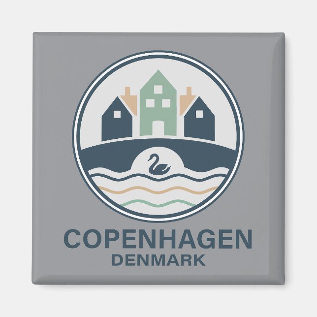 Imán Copenhague Dinamarca Europa (Frente)