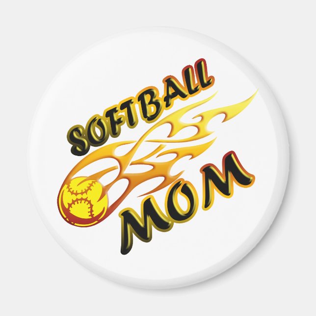 Imán Copia de mamá (llama) de Softball.png (Frente)