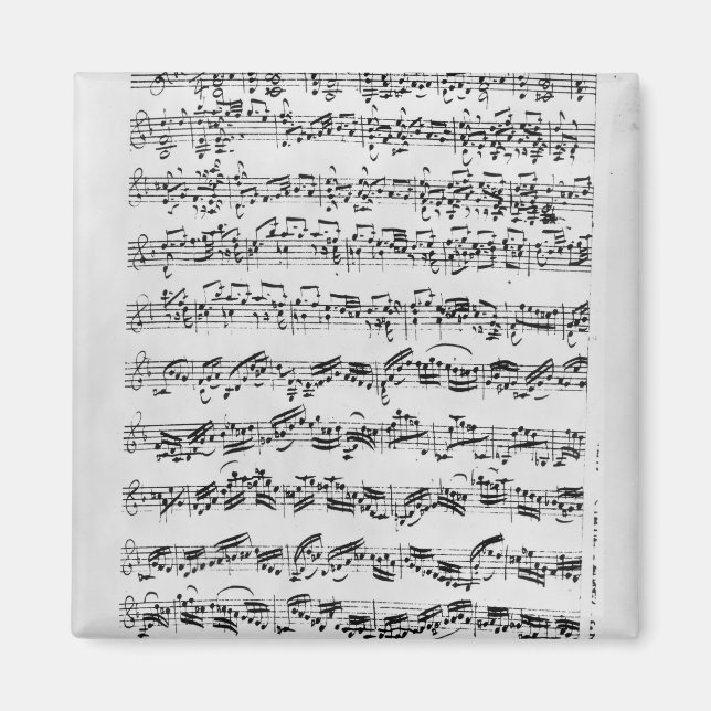 Imán Copia de 'Partita en D Menor para Violín' (Frente)