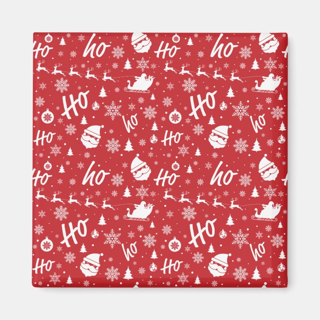 Imán copia de patrón de navidades (Frente)