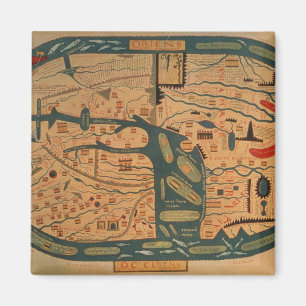 Imán Copia de un mappamundi del siglo VIII de Beatus