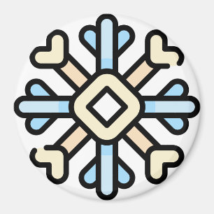 Imán copo de nieve