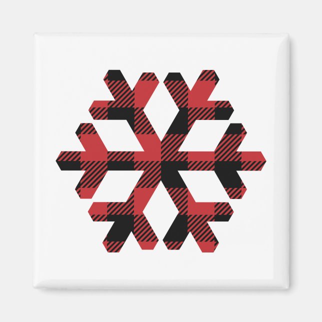 Imán copo de nieve (Frente)