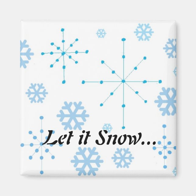 Imán Copo de Nieve, Deja que Nieve (Frente)