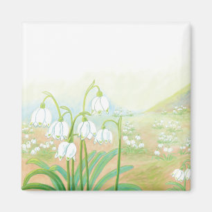 Imán Copo de nieve primaveral, Ilustracion vernum de Le