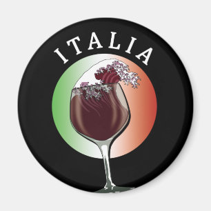 Imán Copo de Vino Italiano - Italia, Italia