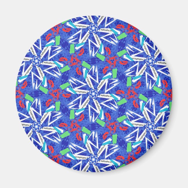 Imán Copos de nieve de С (Frente)