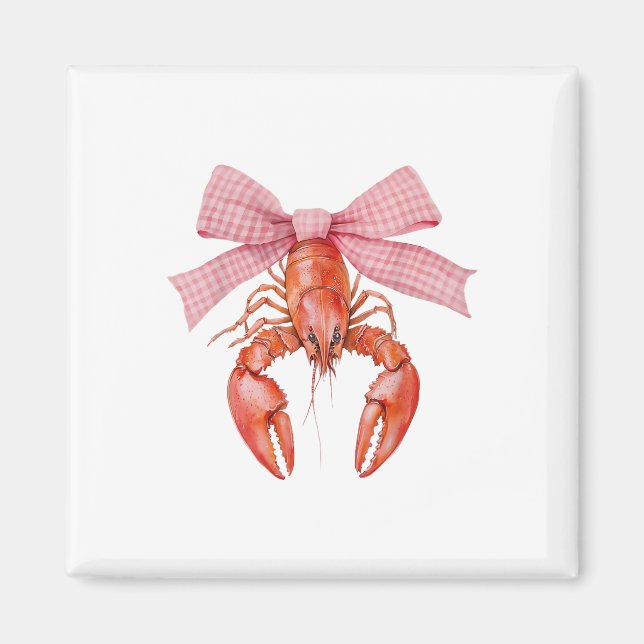 Imán Coqueta de crujiente Bow Crawfish Boster Cajun (Frente)
