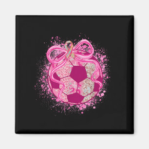 Imán Coqueta Fútbol Lazo Rosa Conciencia del Cáncer de