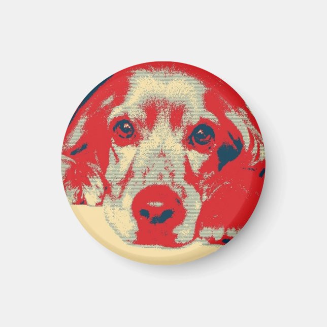 Imán Coquetón inglés, perro, cachorro (Frente)