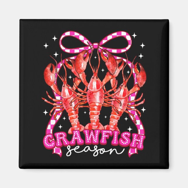 Imán Coquette Bow Crawfish Boil Season For Men Women Ki (Frente)