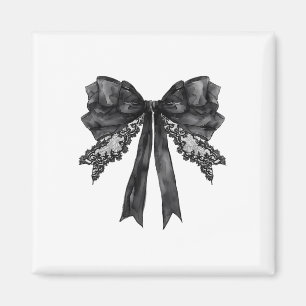 Imán Coquette Bow Funny Ghost Witch Spookason Happy