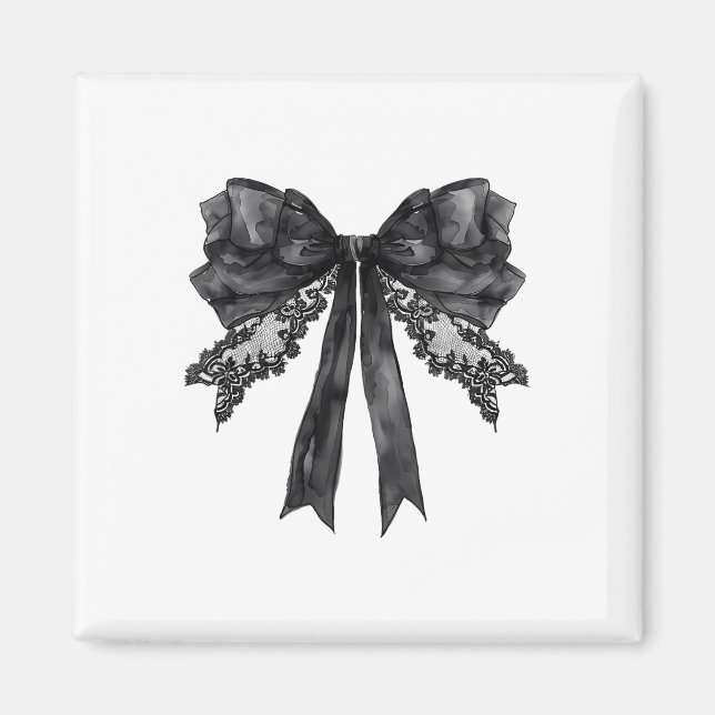 Imán Coquette Bow Funny Ghost Witch Spookason Happy (Frente)