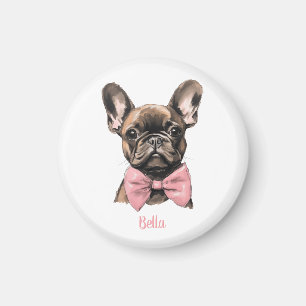 Imán Coquette Frenchie Nombre esterilizable