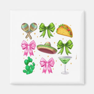 Imán Coquette Mardi Gras Bow Fleur De Lis Mask Fat Tues