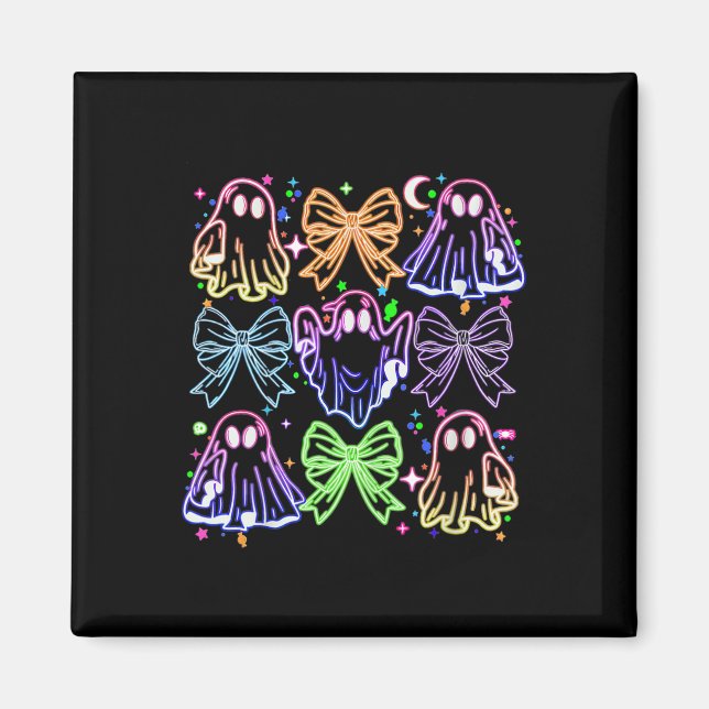 Imán Coquette Retro Cute Halloween Ghost Spookthin (Frente)