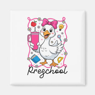 Imán Coquette Silly Goose Preescolar Niña 1er Día De