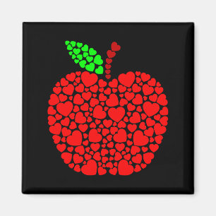 Imán Cora Apple Roja Corazón Bonito Hombres Mujeres Fun
