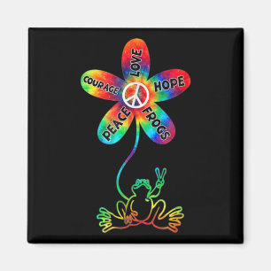 Imán Coraje de la Paz Amor Esperanza Ranas Hippie